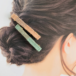 Barrette [straight] white・pink・green 10枚目の画像