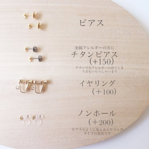 華奢スタイル〕ダブルスクエアのピアス/イヤリング イヤリング