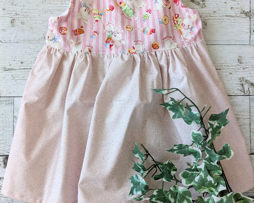 Picone ピンク ワンピース サイズM 80～90Size 女児 キッズ KIDS メルヘン ワンピース 夏ワンピース