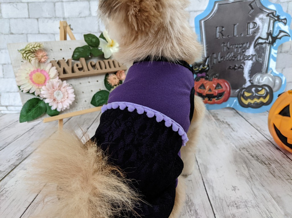 【受注製作】犬服　Halloween　ペアコーデ　男女兼用　コスプレ　タンクトップ　服　 8枚目の画像