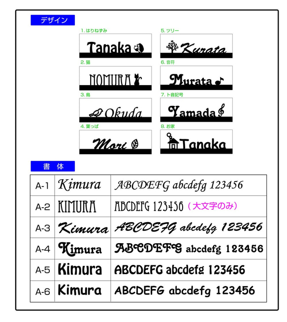 立体表札プレート＊サイズ変更可＊送料無料 5枚目の画像