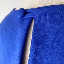 ❤️サイズオーダー・フォーマル 入学式・卒業式・サイズオーダー・着物スリーブ・リネン・ブルー・ワンピース　 9枚目の画像