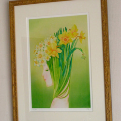 版画「Blumenlied（花の歌）：水仙」 2枚目の画像