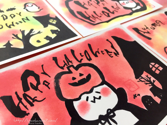 【3枚500円パンダのポストカード】ハロウィンバージョン♪ 3枚目の画像