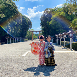 着物に合うヘアバンド（花柄） 4枚目の画像