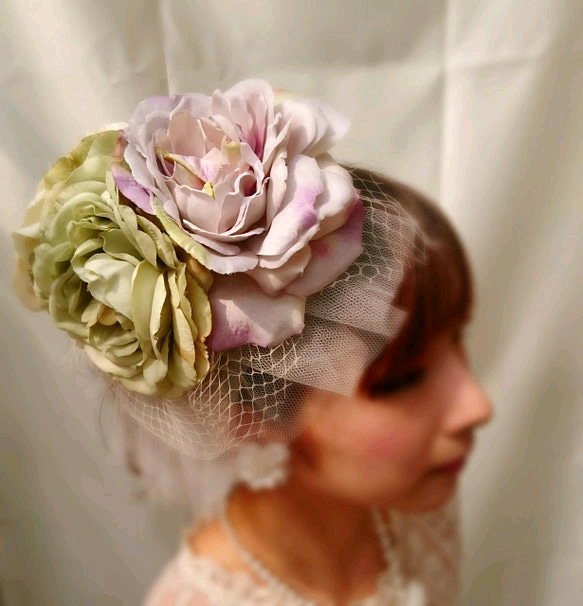 head dress  antiqueflowers 2枚目の画像