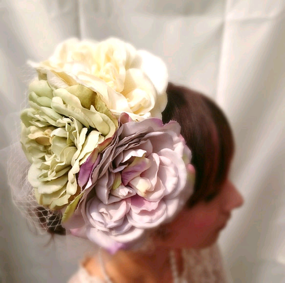 head dress  antiqueflowers 3枚目の画像