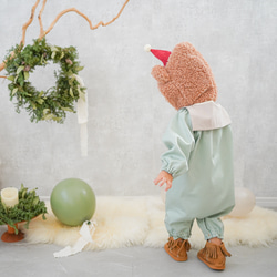 【襟が選べる】christmas jump suit 3枚目の画像