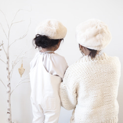 【kids50cm】エコファーベレー帽 3枚目の画像