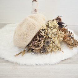 【kids50cm】エコファーベレー帽 5枚目の画像