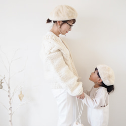 【Mama】エコファーベレー帽 1枚目の画像