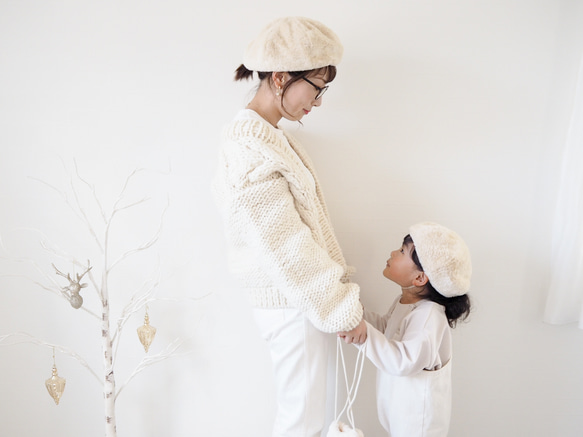 【Mama】エコファーベレー帽 1枚目の画像