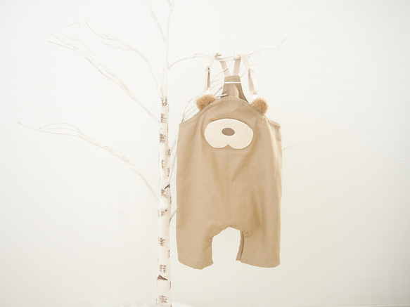 【寶貝】森林熊工裝褲連身褲 第5張的照片