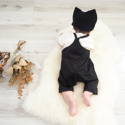 baby】森のねこサロペットロンパース ベビー服 HAM-NICO 通販