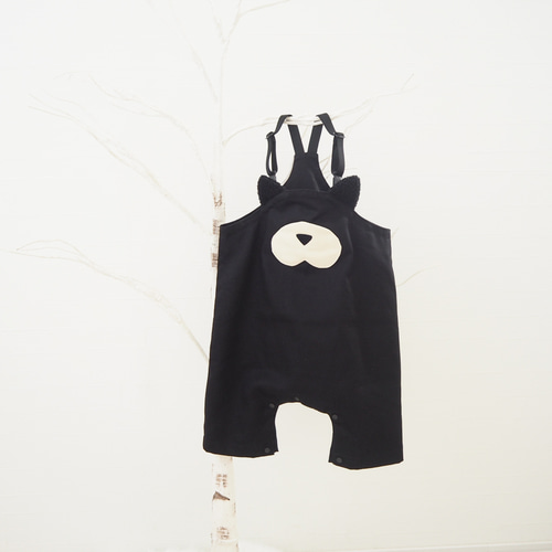 baby】森のねこサロペットロンパース ベビー服 HAM-NICO 通販 6522736