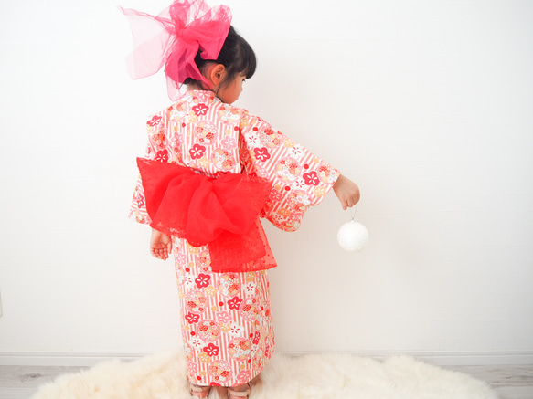 兩步浴衣（日本花卉圖案） 第1張的照片