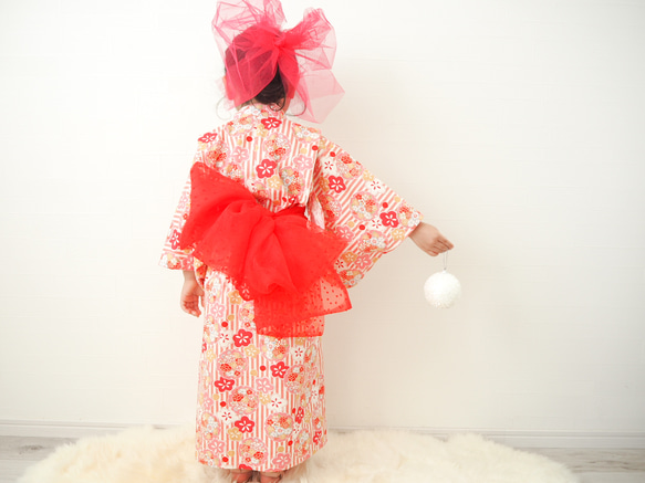 兩步浴衣（日本花卉圖案） 第2張的照片
