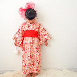 兩步浴衣（日本花卉圖案） 第3張的照片
