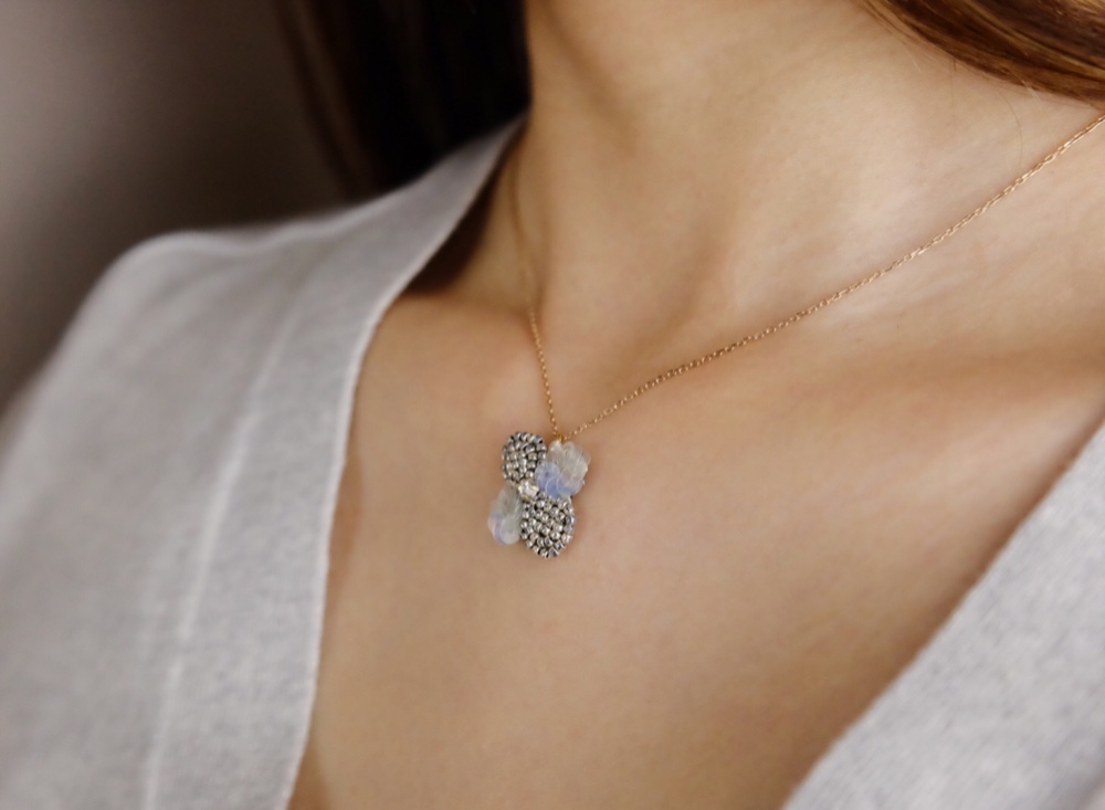 Hortensias 《紫陽花》オーロラ  14kgfネックレス