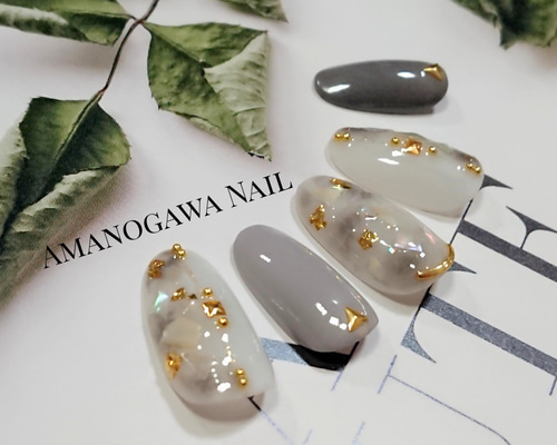 Amazon | Missgooey ネイルチップ ショートオーバル