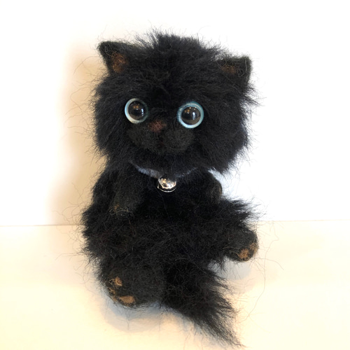 モフモフ黒猫ちゃん(くつろぎ) その他置物 ひろん 通販 9073811