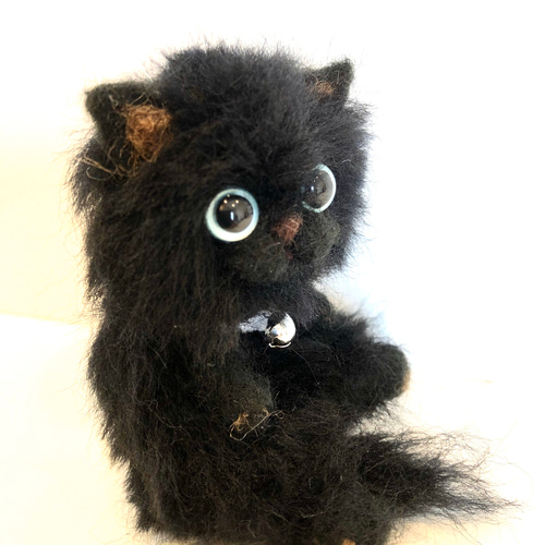 モフモフ黒猫ちゃん(くつろぎ) その他置物 ひろん 通販 9073811