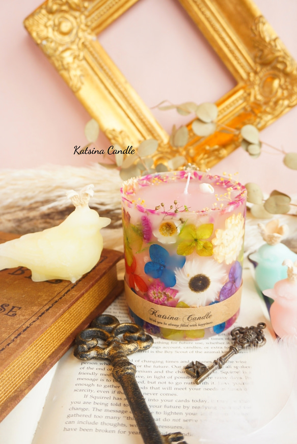 香り付き】Romantic Garden ～お花のキャンドル～ キャンドル