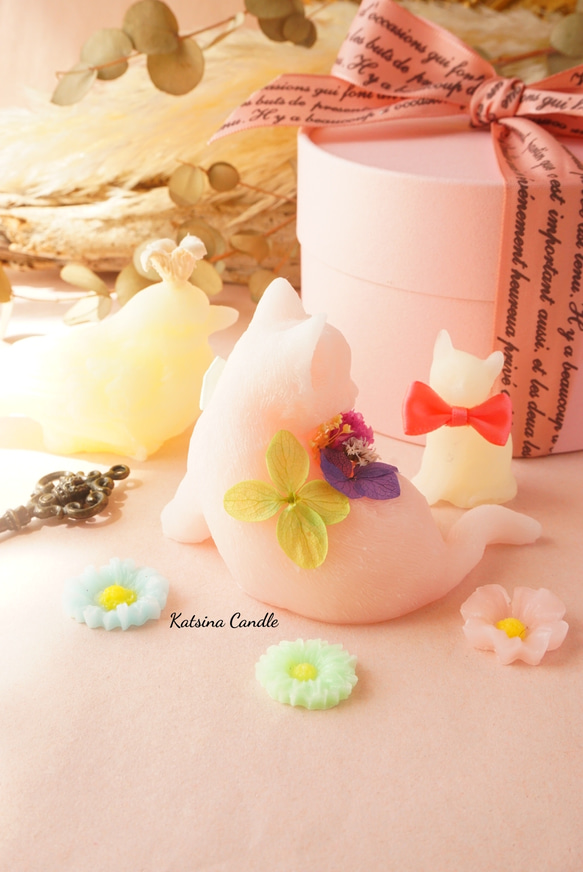 【ｷﾞﾌﾄBOX】Love&Peace Box  ～子猫とお花のサシェ＆幸せを運ぶ小鳥～ 8枚目の画像
