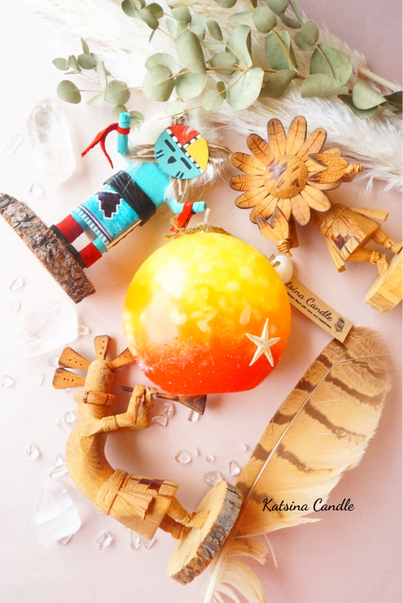 太陽と月と星のキャンドル 8枚目の画像