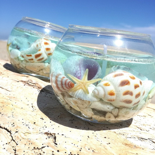 ハワイアンキャンドル釜 ハワイアンキャンドル釜 ハワイアンキャンドル釜 ボタニカル・グラス