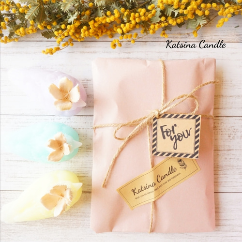 カチーナキャンドルのクラフトラッピング 包装紙・ラッピングペーパー