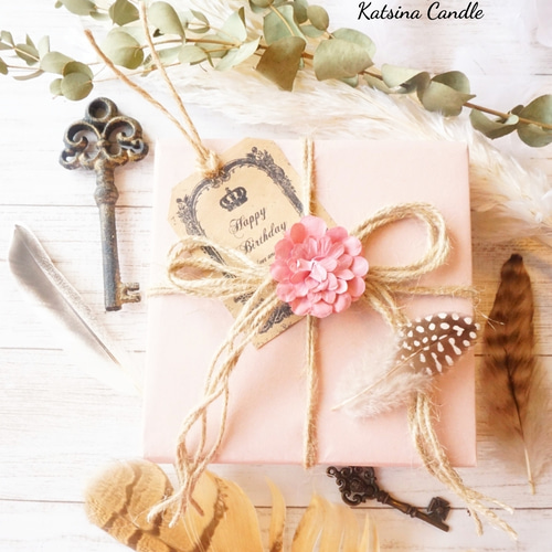 カチーナキャンドルのクラフトラッピング 包装紙・ラッピングペーパー