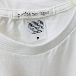 【petite montagneサイズM】紐の結び方Tシャツ〈White〉 3枚目の画像