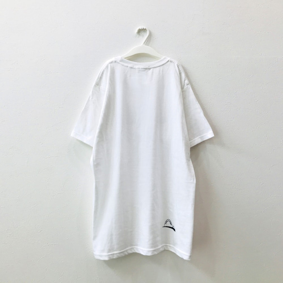 【petite montagneサイズM】紐の結び方Tシャツ〈White〉 4枚目の画像