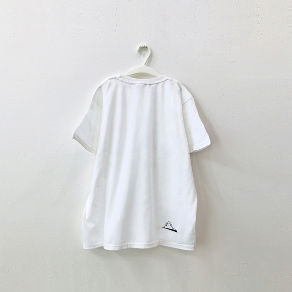 【petite montagneキッズ】紐の結び方Tシャツ〈White〉 3枚目の画像