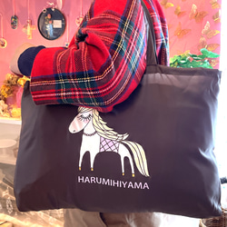 HARUMIHIYAMAエコバッグ❤︎お馬さん❤︎送料無料‼︎40%off 1枚目の画像