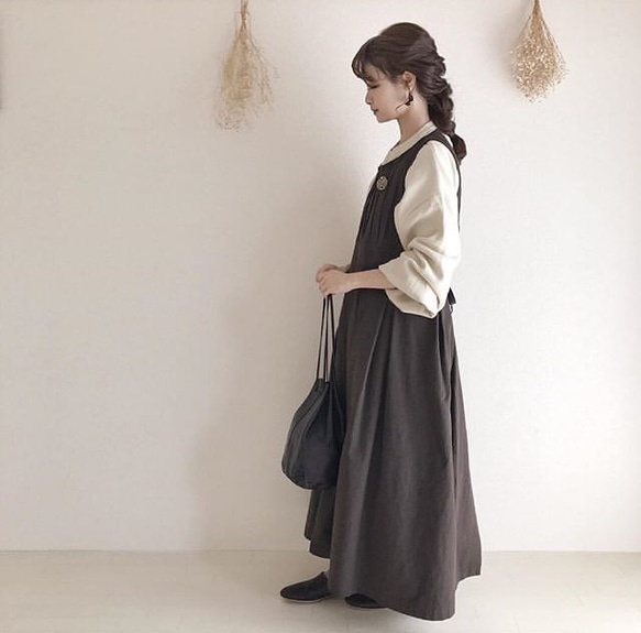 Bonjour Diary エプロンワンピース　4Y bonjour diary エプロンドレス 4Y ボンジュールダイアリー