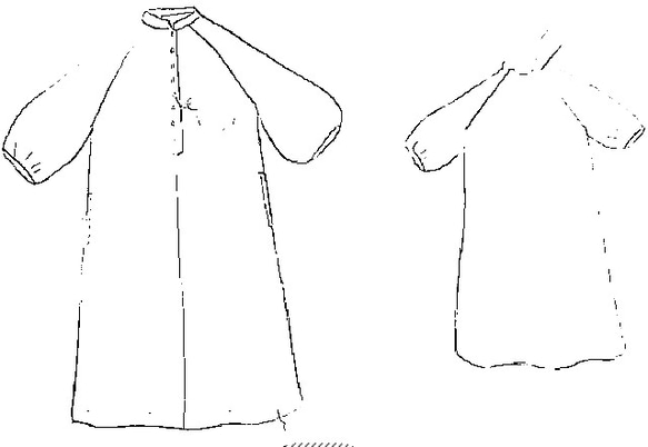袖バルーンワンピース✨✨総刺繍 4枚目の画像