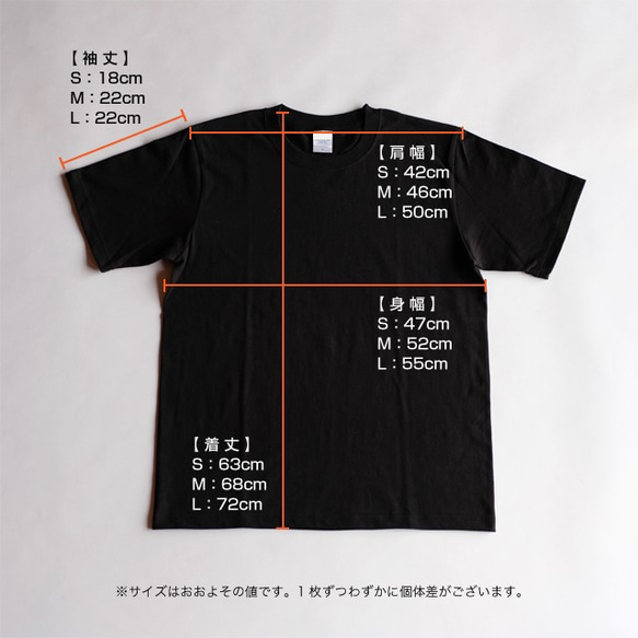 プリントTシャツ メンズ 黒（Anything is Possible / シンプルデザイン）サイズ選択可 4枚目の画像