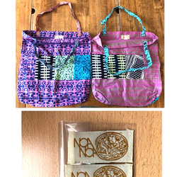 トートバッグ 〜 ハワイファッションブランドNOANOAのパッチバックからのリメイク品 5枚目の画像