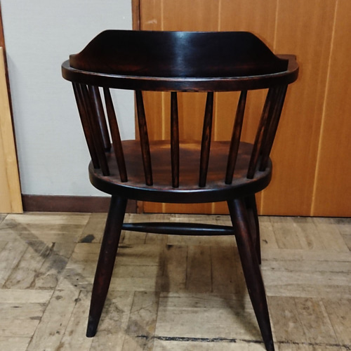 送料無料】ゆったり無垢板キャプテンチェア 漆塗り 椅子（チェアー