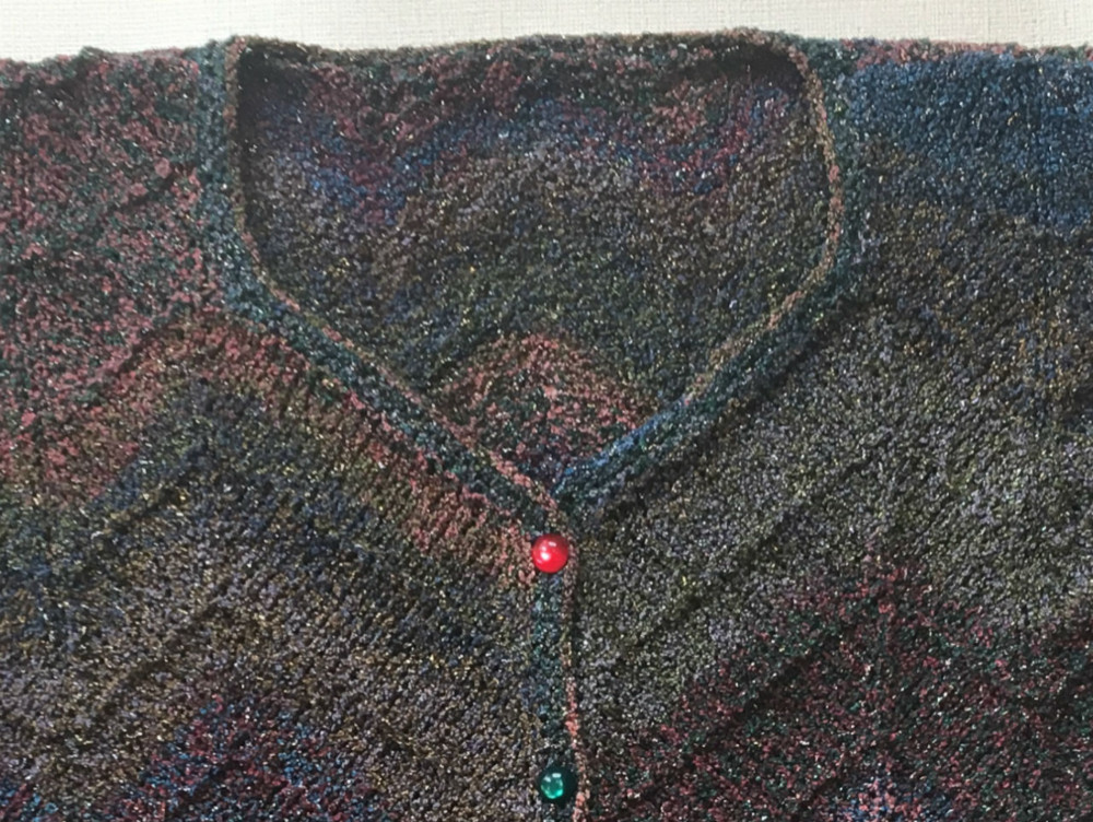 ジグザグ模様カーディガン