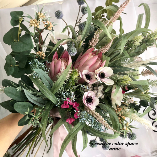 受注制作《キングプロテアブーケ》65cm WeddingBouquet ブーケ 受注制作《キングプロテアブーケ》65cm WeddingBouquet ブーケ