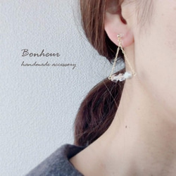 Triangle earrings 4枚目の画像