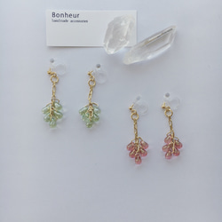 つぶつぶチェーン earrings（トパーズラスター） 3枚目の画像