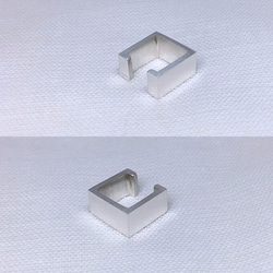 10mmキューブのイヤーカフ（ハーフ） 4枚目の画像
