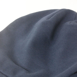 ピッコロ・スウェット/フリーサイズ　ネイビー　UV　たためる帽子　風に飛ばない帽子　 8枚目の画像