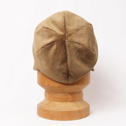ピッコロフリー・コーデュロイ/フリーサイズ　ベージュ　UV　たためる帽子　風に飛ばない帽子　 7枚目の画像