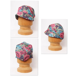 ピッコロ・キャンバス・フラワー/S,Mサイズ UV たためる帽子 風に飛ばない帽子　 6枚目の画像