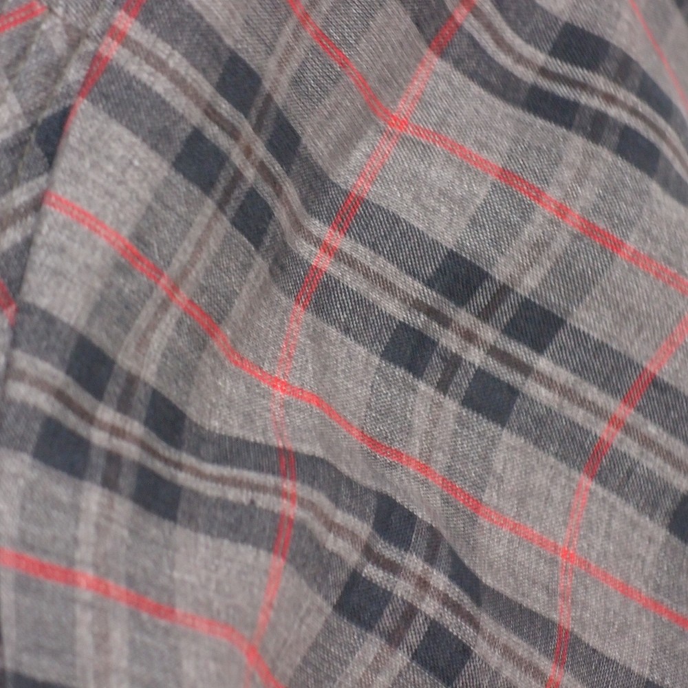 ピッコロオクトハット・リネン・チェック/フリーサイズ UV たためる帽子 風に飛ばない帽子